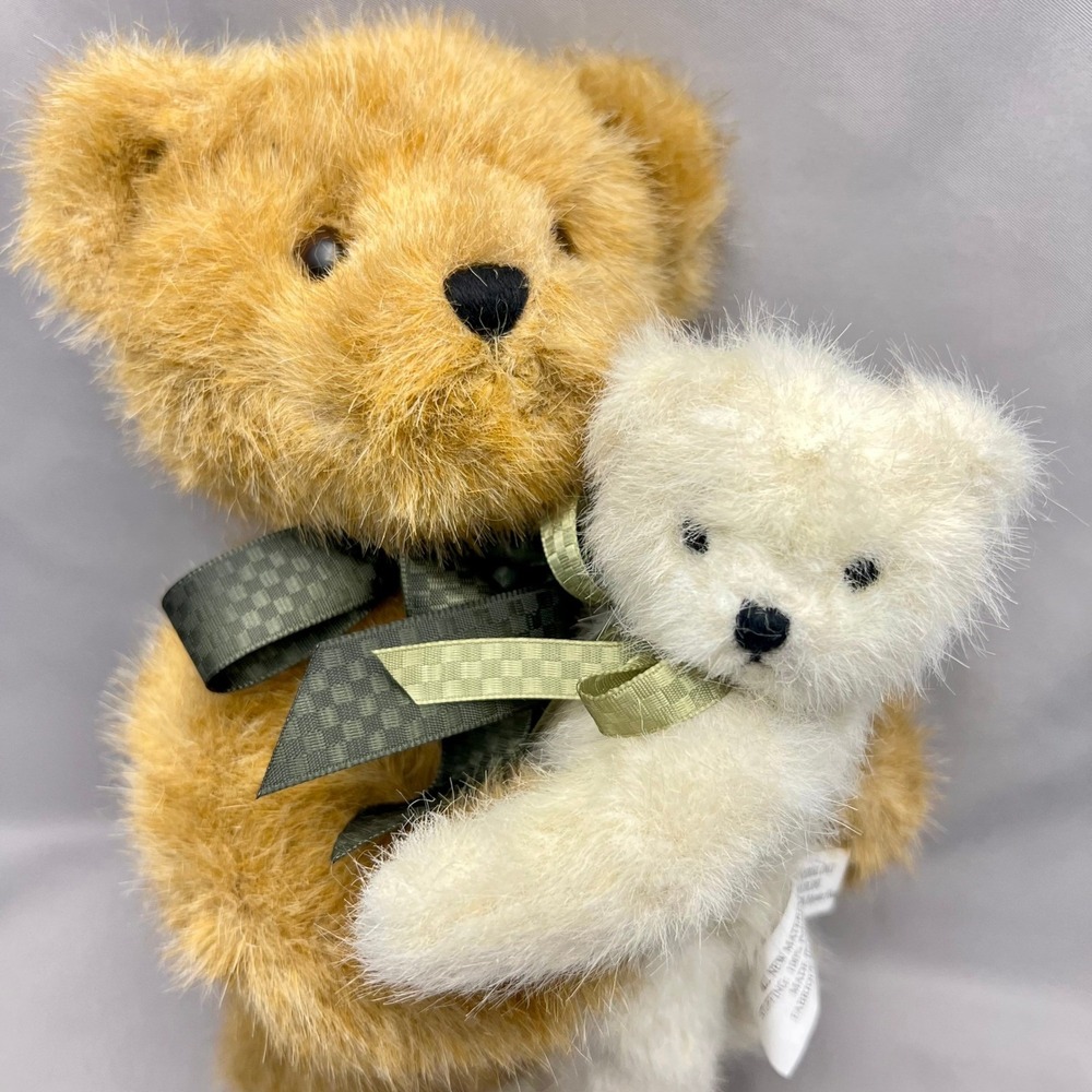 Boyds Bears Plush Toy Unisex OS Tan Excellent Candie With Baby Ashton Jointed